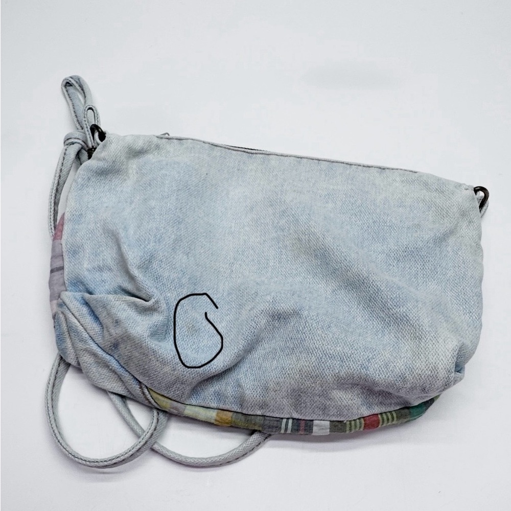 Vintage 80’s SHANE Colorful Patchwork Denim / Jean crossbody purse - Picture 5 of 5